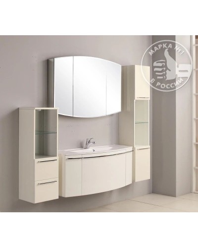 Зеркальный шкаф 120х80 см белый Акватон Севилья 1A125702SE010