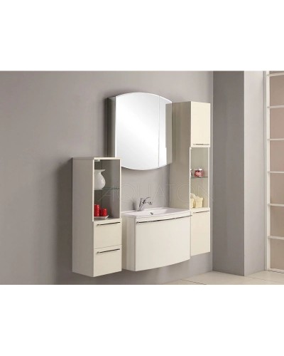 Зеркальный шкаф 80х80 см белый Акватон Севилья 1A125502SE010