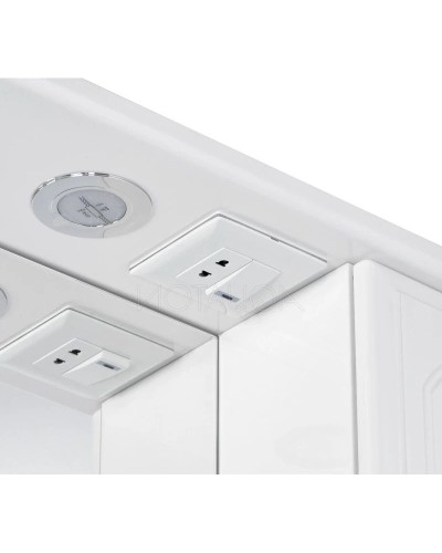 Зеркальный шкаф 75х110,7 см белый R Акватон Майами 1A047502MM01R