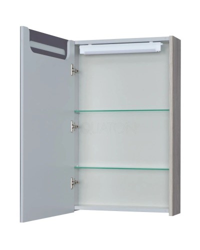 Зеркальный шкаф 50х78 см дуб фьорд Акватон Сильва 1A215502SIW6L