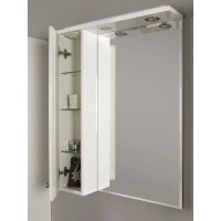 Зеркальный шкаф 60х85 см белый глянец L Акватон Лиана 1A162702LL01L