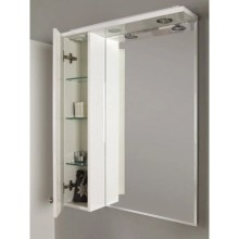 Зеркальный шкаф 60х85 см белый глянец L Акватон Лиана 1A162702LL01L
