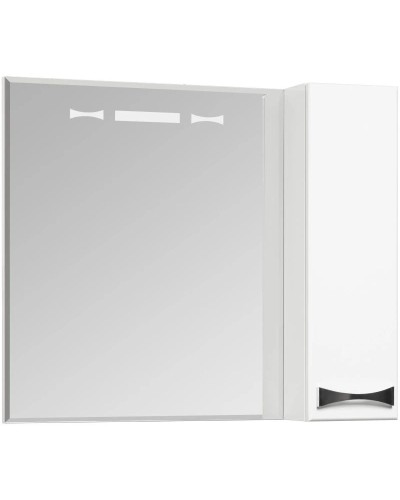 Зеркальный шкаф 80х86,8 см белый глянец R Акватон Диор 1A168002DR01R