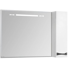 Зеркальный шкаф 100х86,8 см белый глянец R Акватон Диор 1A167902DR01R