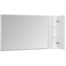 Зеркальный шкаф 120х86,8 см белый глянец R Акватон Диор 1A110702DR01R