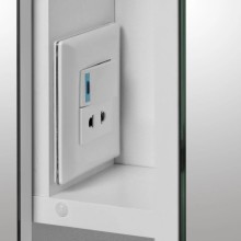 Зеркальный шкаф 76х85 см белый глянец Акватон Инфинити 1A192102IF010