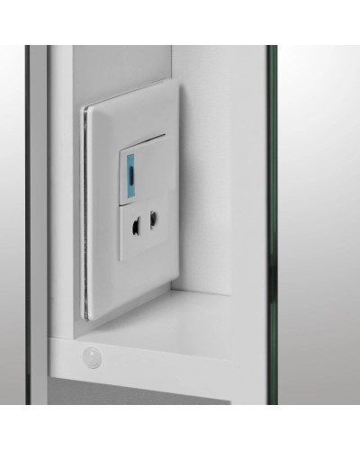 Зеркальный шкаф 76х85 см белый глянец Акватон Инфинити 1A192102IF010