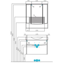 Зеркальный шкаф 76х85 см белый глянец Акватон Инфинити 1A192102IF010