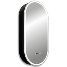 Зеркальный шкаф Abber Kontur 50 AG6339SWHB с подсветкой Черный