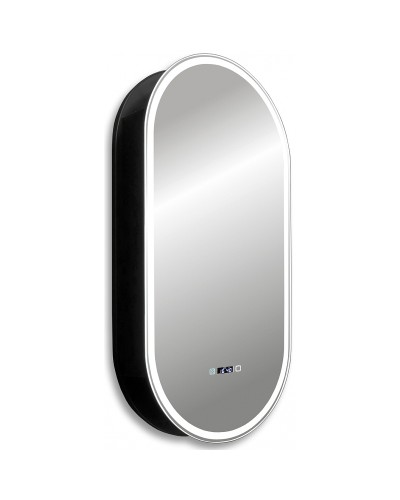 Зеркальный шкаф Abber Kontur 50 AG6339SWHB с подсветкой Черный