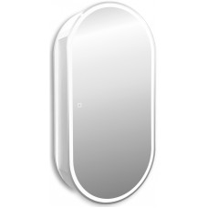 Зеркальный шкаф Abber Kontur 50 AG6339S с подсветкой Белый