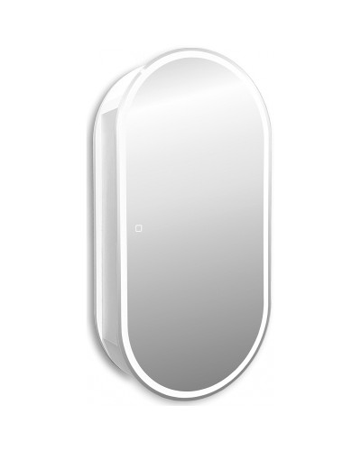Зеркальный шкаф Abber Kontur 50 AG6339S с подсветкой Белый