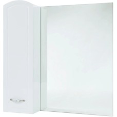 Зеркальный шкаф 78х80 см белый глянец L Bellezza Амелия 4610313002101
