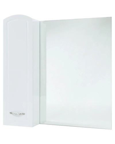 Зеркальный шкаф 78х80 см белый глянец L Bellezza Амелия 4610313002101