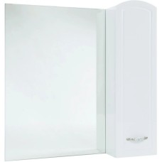 Зеркальный шкаф 78х80 см белый глянец R Bellezza Амелия 4610313001012