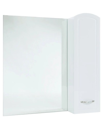 Зеркальный шкаф 78х80 см белый глянец R Bellezza Амелия 4610313001012