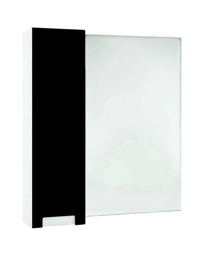 Зеркальный шкаф 88х80 см черный глянец/белый глянец L Bellezza Пегас 4610415002047