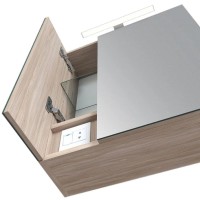 Зеркальный шкаф 50х60 см ясень шимо R IDDIS Mirro MIR5002i99