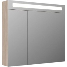 Зеркальный шкаф 80х70 см ясень шимо R IDDIS Mirro MIR80N2i99