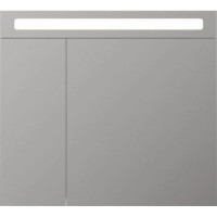 Зеркальный шкаф 80х70 см ясень шимо R IDDIS Mirro MIR80N2i99