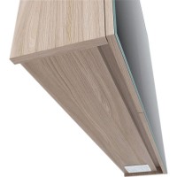 Зеркальный шкаф 80х70 см ясень шимо R IDDIS Mirro MIR80N2i99