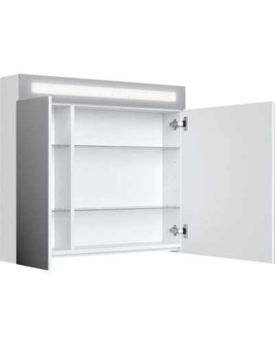 Зеркальный шкаф 80х70 см белый R IDDIS Mirro New NMIR802i99