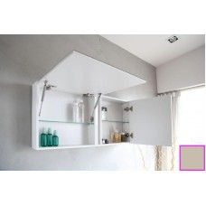 Зеркальный шкаф 100х50 см темно-серый глянец BelBagno BB1000PAC/TL