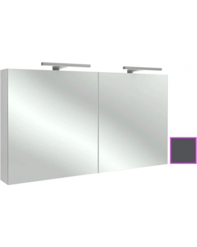 Зеркальный шкаф серый антрацит 120х65 см Jacob Delafon Odeon Up EB798RU-442