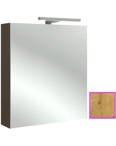 Зеркальный шкаф левосторонний арлингтонский дуб 60х65 см Jacob Delafon Odeon Up EB795GRU-E70