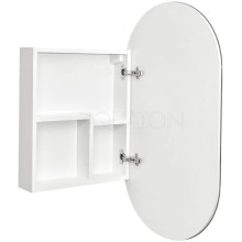 Зеркальный шкаф 50х90 см белый глянец R Акватон Оливия 1A254502OL010