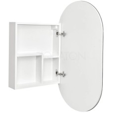 Зеркальный шкаф 50х90 см белый глянец R Акватон Оливия 1A254502OL010