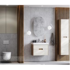 Зеркальный шкаф 50х90 см белый глянец R Акватон Оливия 1A254502OL010