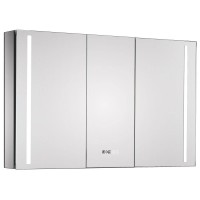 Зеркальный шкаф 100х70 см алюминий Esbano ES-2408