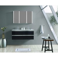 Зеркальный шкаф 100х70 см алюминий Esbano ES-3819