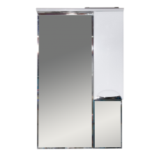 Орхидея - 65 Зеркало - шкаф прав. (свет)  белая эмаль