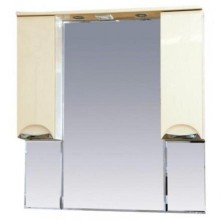 Жасмин - 95 Зеркало - шкаф (свет) бежевая эмаль