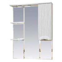 Лорд - 85 зеркало-шкаф (свет) прав.(белая пленка )