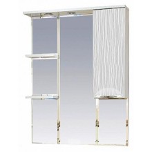 Лорд - 85 зеркало-шкаф (свет) прав.(белая пленка )