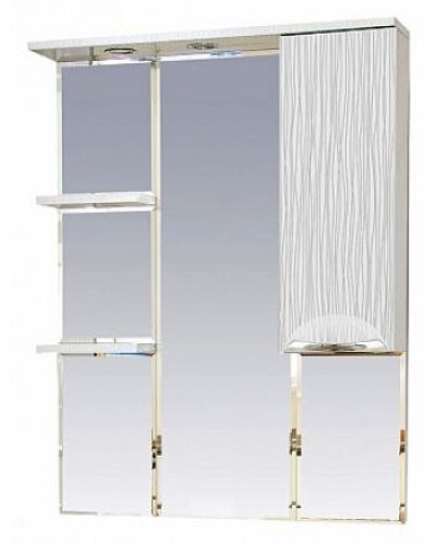 Лорд - 85 зеркало-шкаф (свет) прав.(белая пленка )