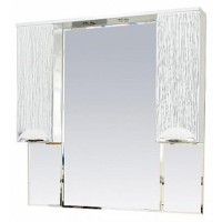 Лорд -105 зеркало-шкаф (свет) (белая пленка)