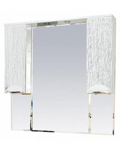Лорд -105 зеркало-шкаф (свет) (белая пленка)