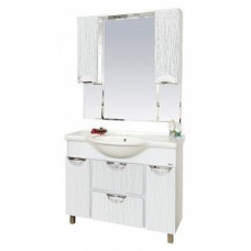 Лорд -105 зеркало-шкаф (свет) (белая пленка)