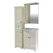 Лувр - 60 Зеркало со шкафчиком, лев., слоновая кость