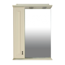 Лувр - 60 Зеркало со шкафчиком, лев., слоновая кость