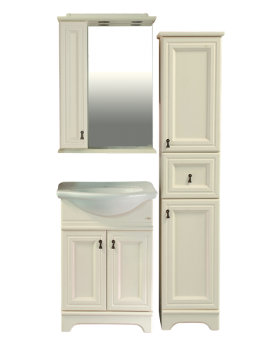 Лувр - 60 Зеркало со шкафчиком, лев., слоновая кость