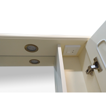 Лувр - 60 Зеркало со шкафчиком, прав., слоновая кость