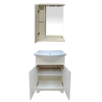 Лувр - 65 Зеркало со шкафчиком, лев., слоновая кость