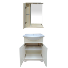 Лувр - 65 Зеркало со шкафчиком, лев., слоновая кость