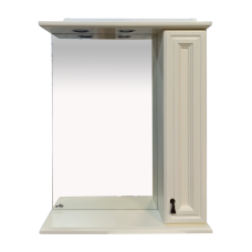 Лувр - 65 Зеркало со шкафчиком, прав., слоновая кость