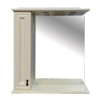 Лувр - 75 Зеркало со шкафчиком, лев., слоновая кость